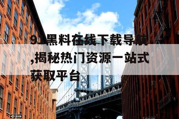 91黑料在线下载导航,揭秘热门资源一站式获取平台