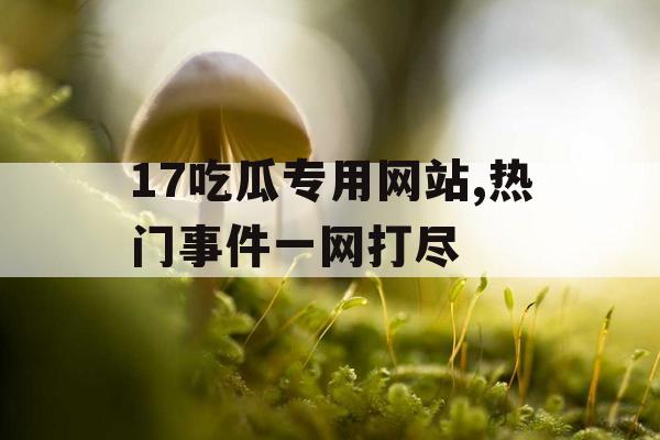 17吃瓜专用网站,热门事件一网打尽