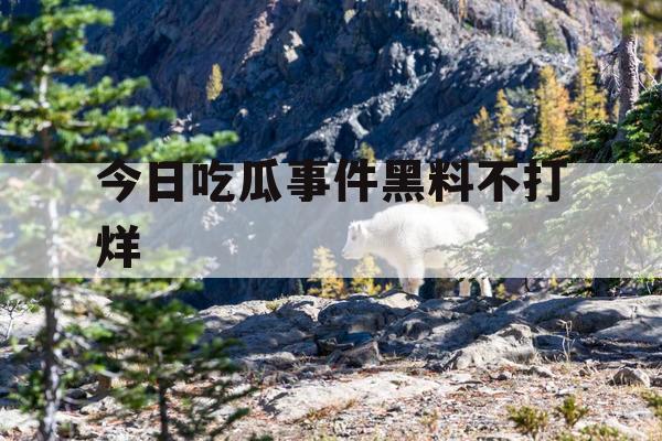 今日吃瓜事件黑料不打烊