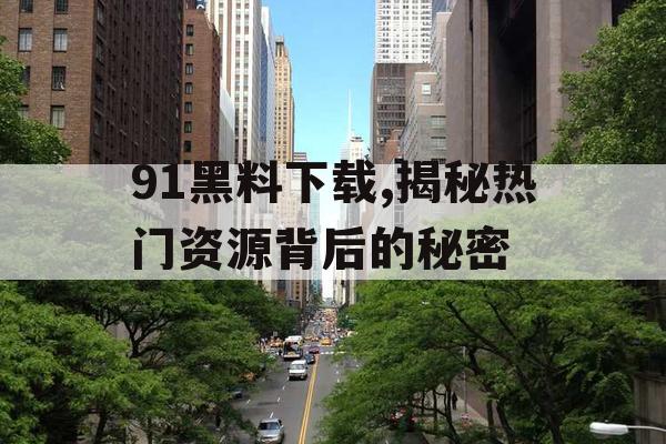 91黑料下载,揭秘热门资源背后的秘密