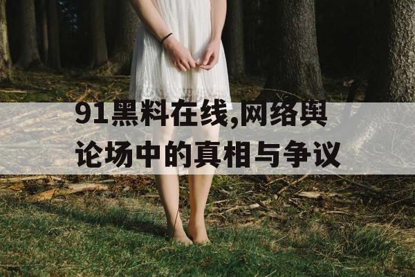 91黑料在线,网络舆论场中的真相与争议