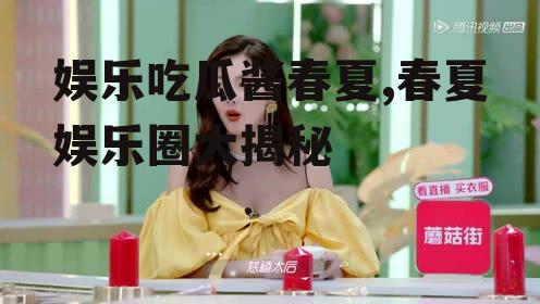 娱乐吃瓜酱春夏,春夏娱乐圈大揭秘